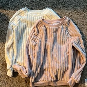 Fluffy Velvet Sweater Combo